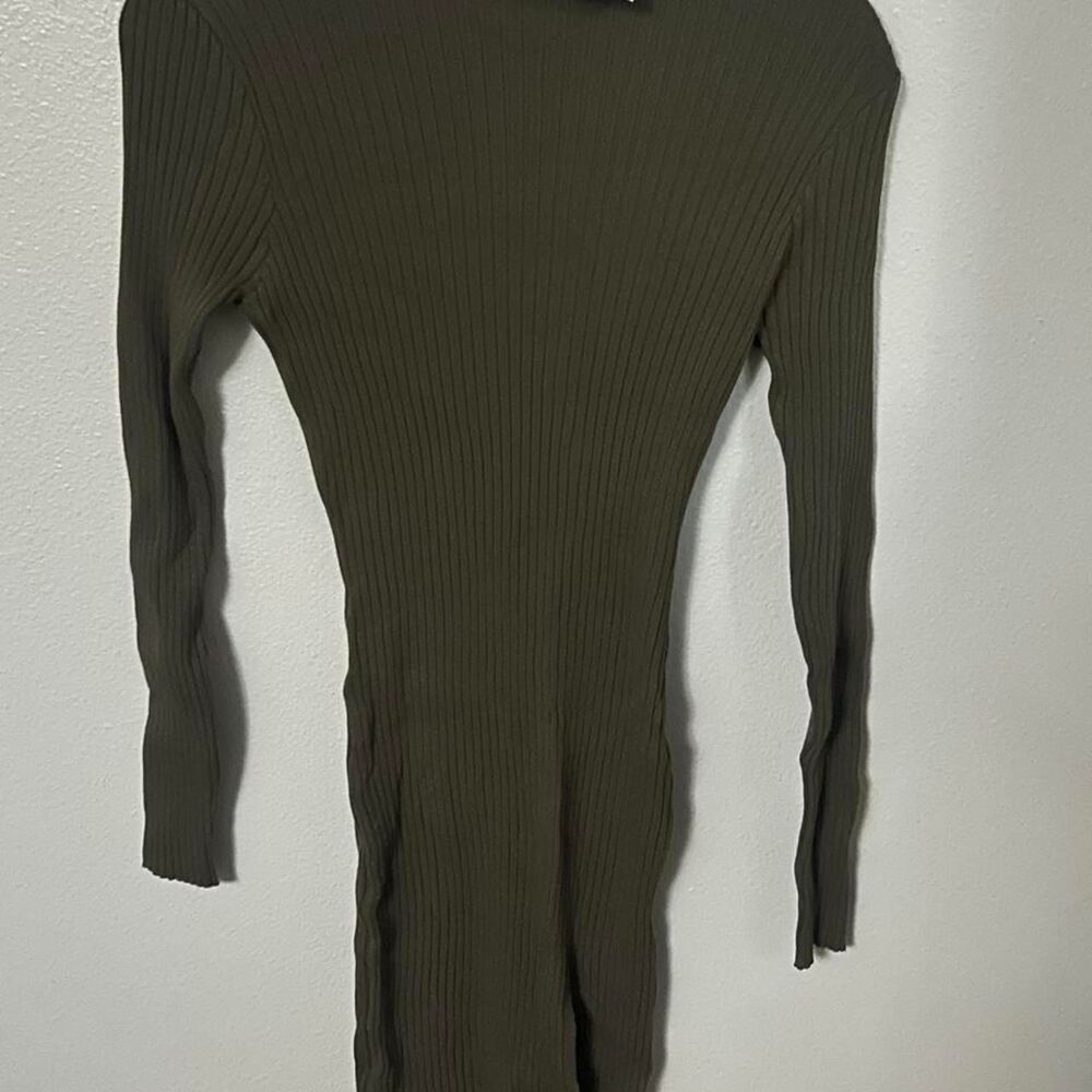 Forever-21 Women's Green and Khaki Dress